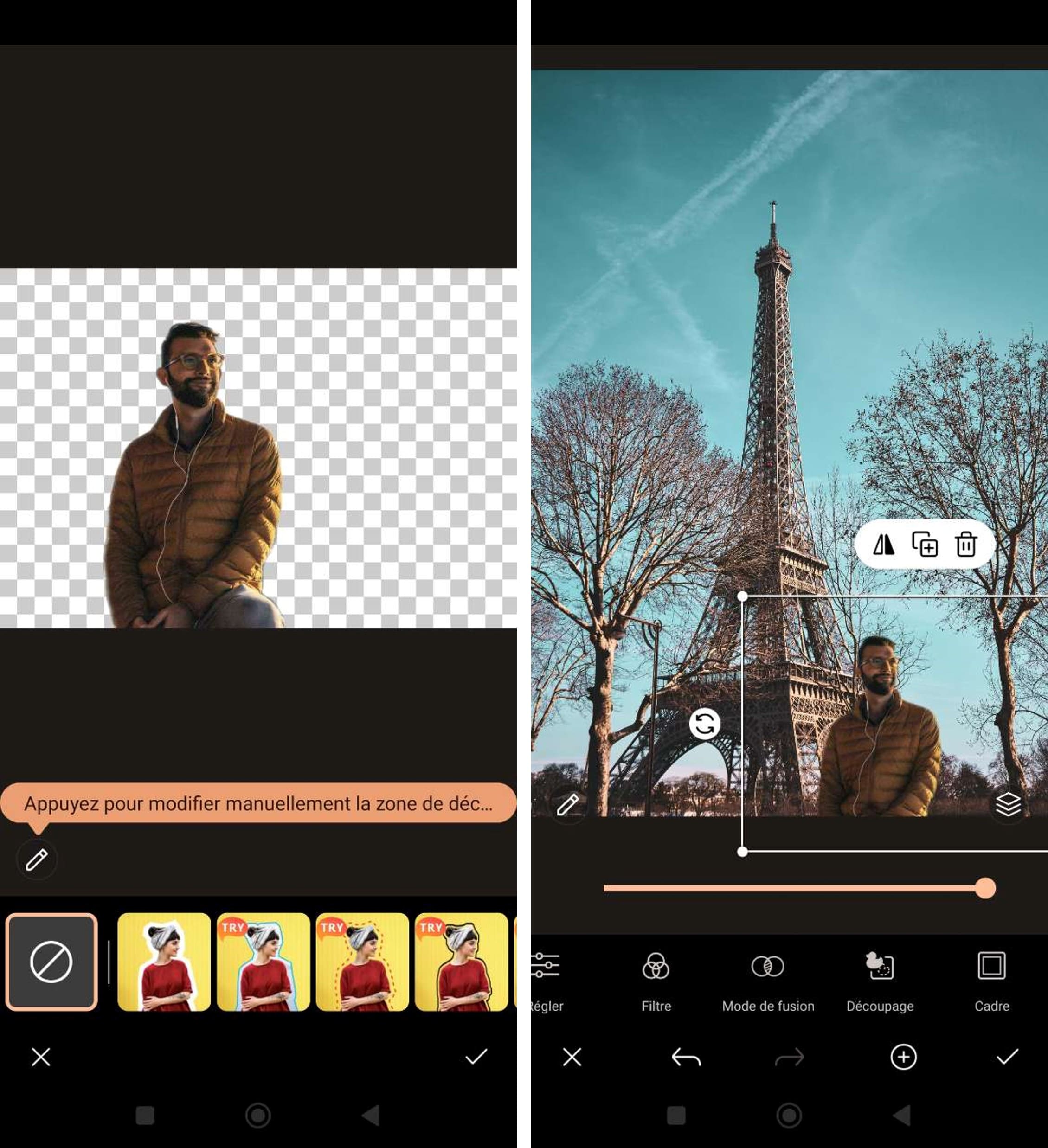 Détourer une personne pour l'ajouter sur une photo