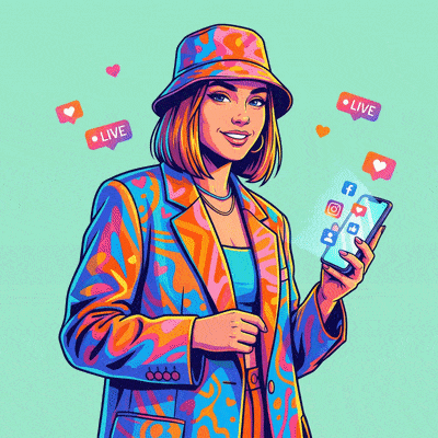 Animated AI drawing result