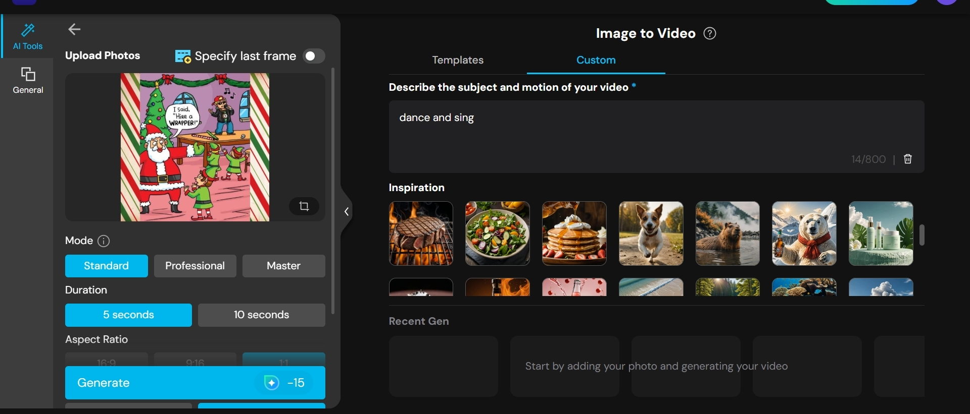 Comment animer des mèmes de Noël avec l’IA – étape 2