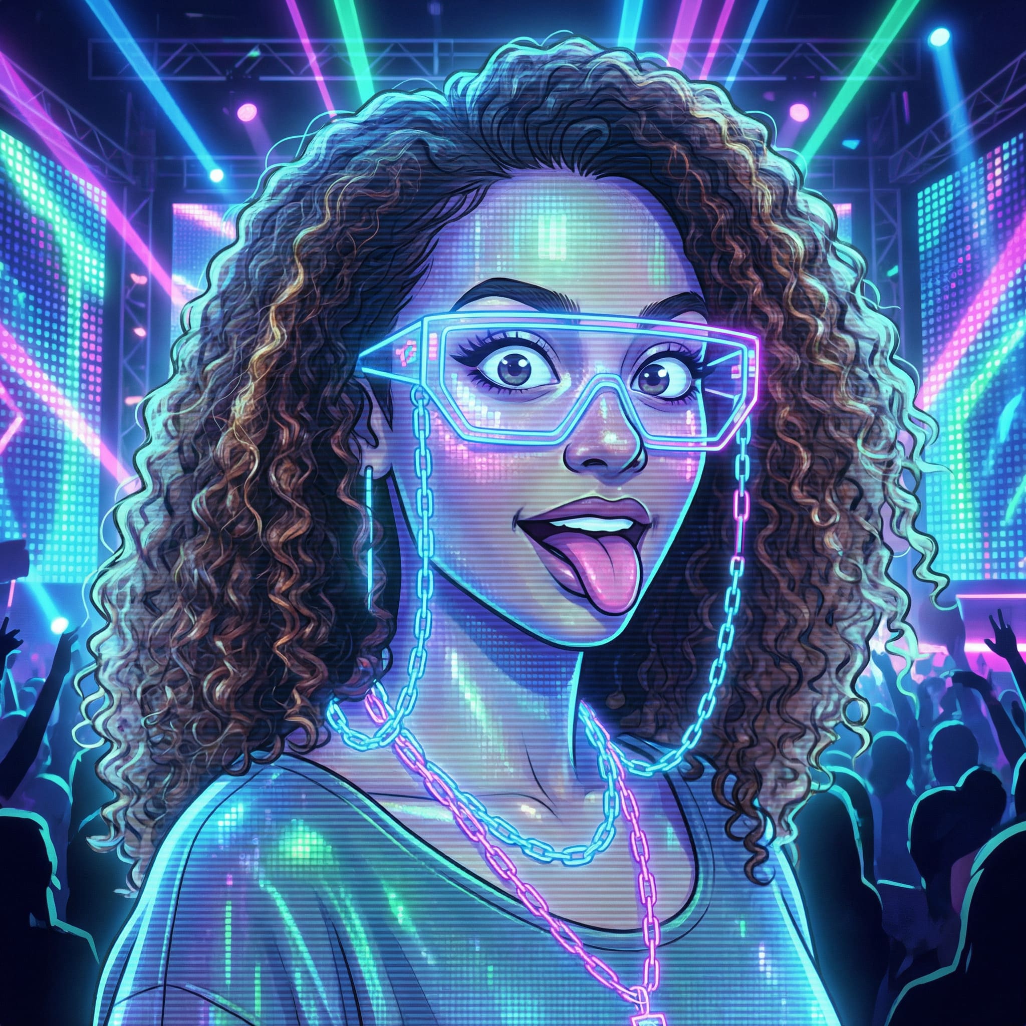 Fusion visage avec personnage animé - image IA Après