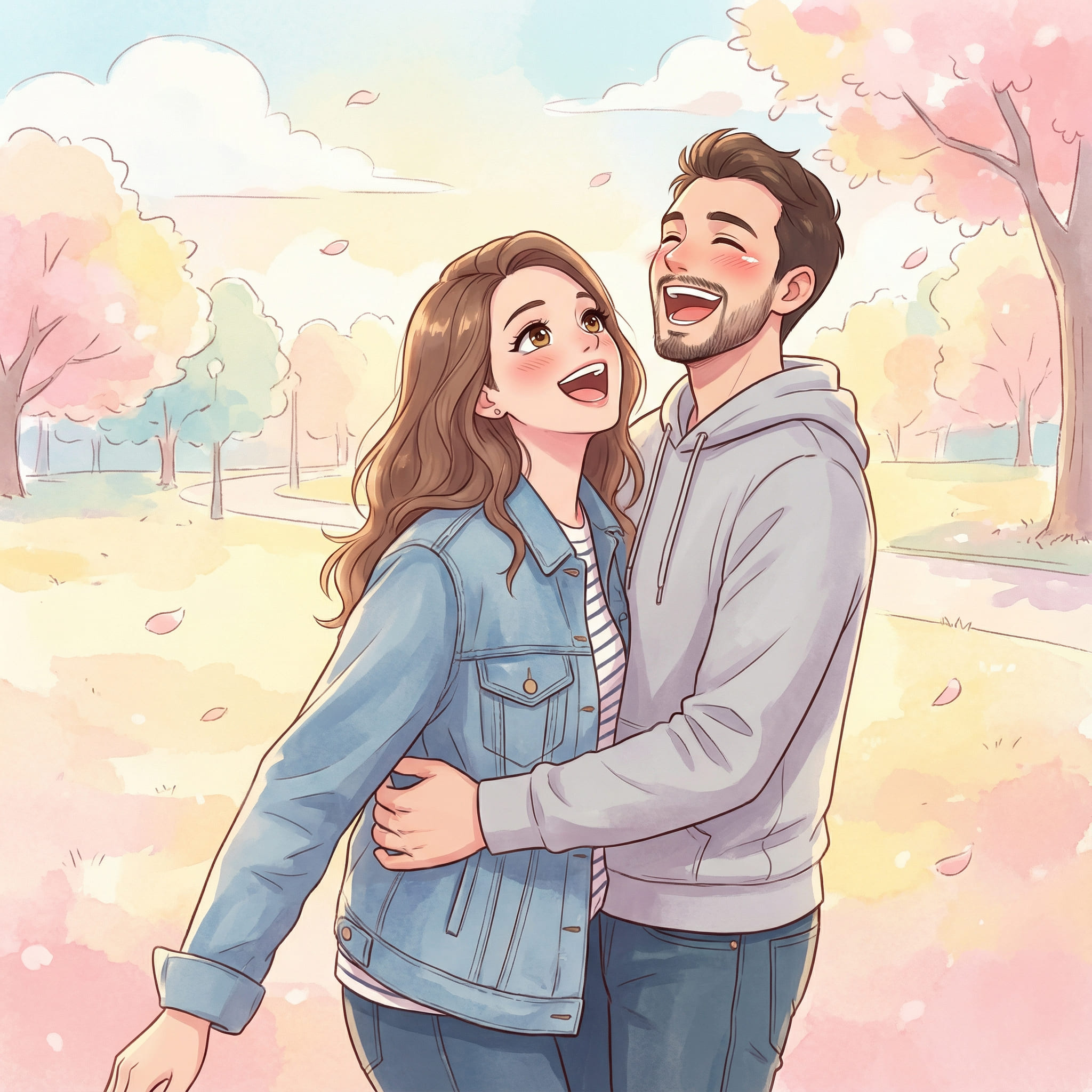 Generated AI Couple Portrait After