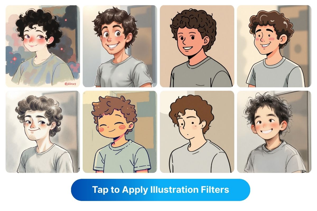 Generating illustration with template