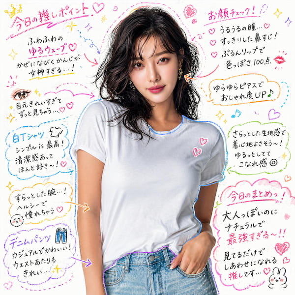 手書き風加工の参考画像