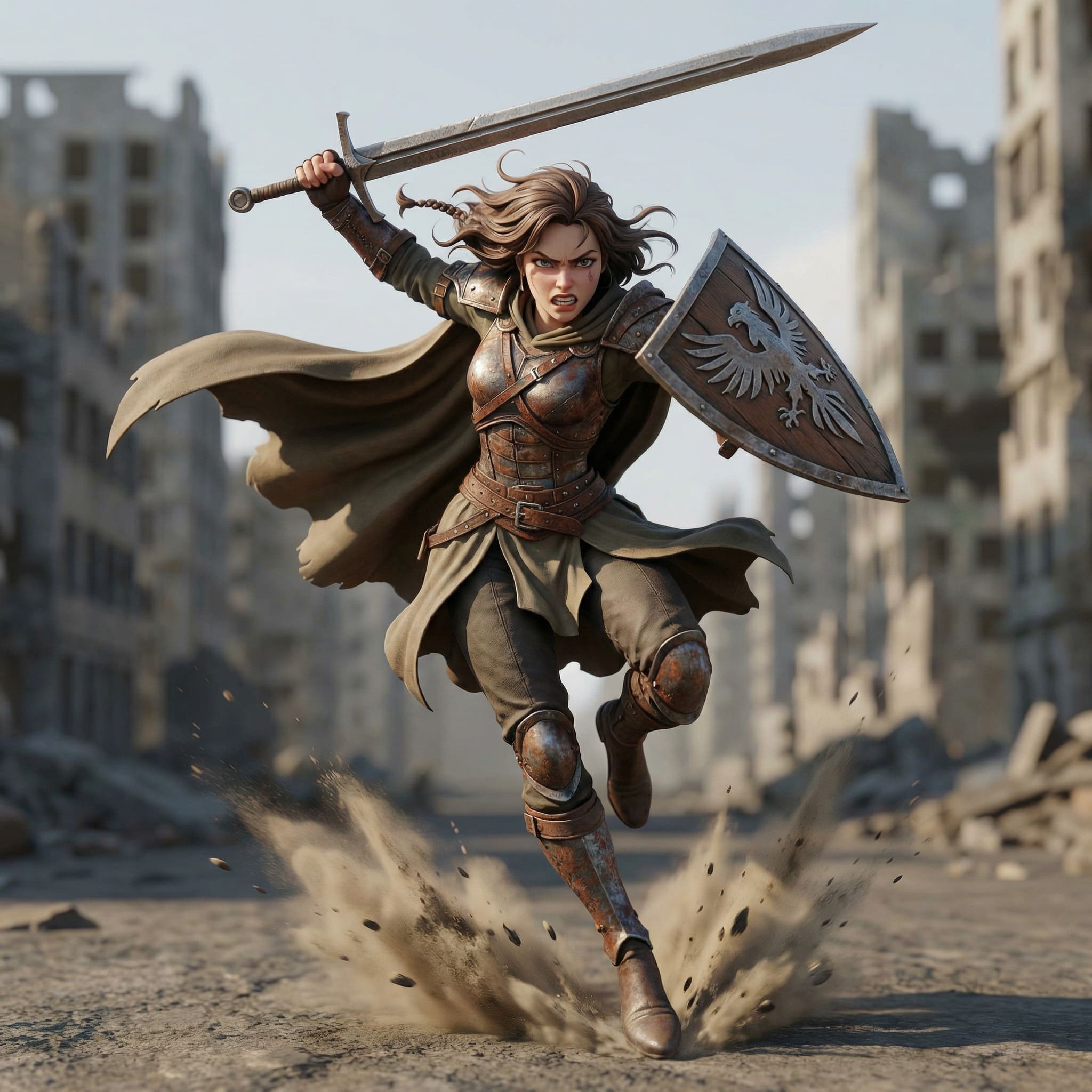 3D model generated from character sketch