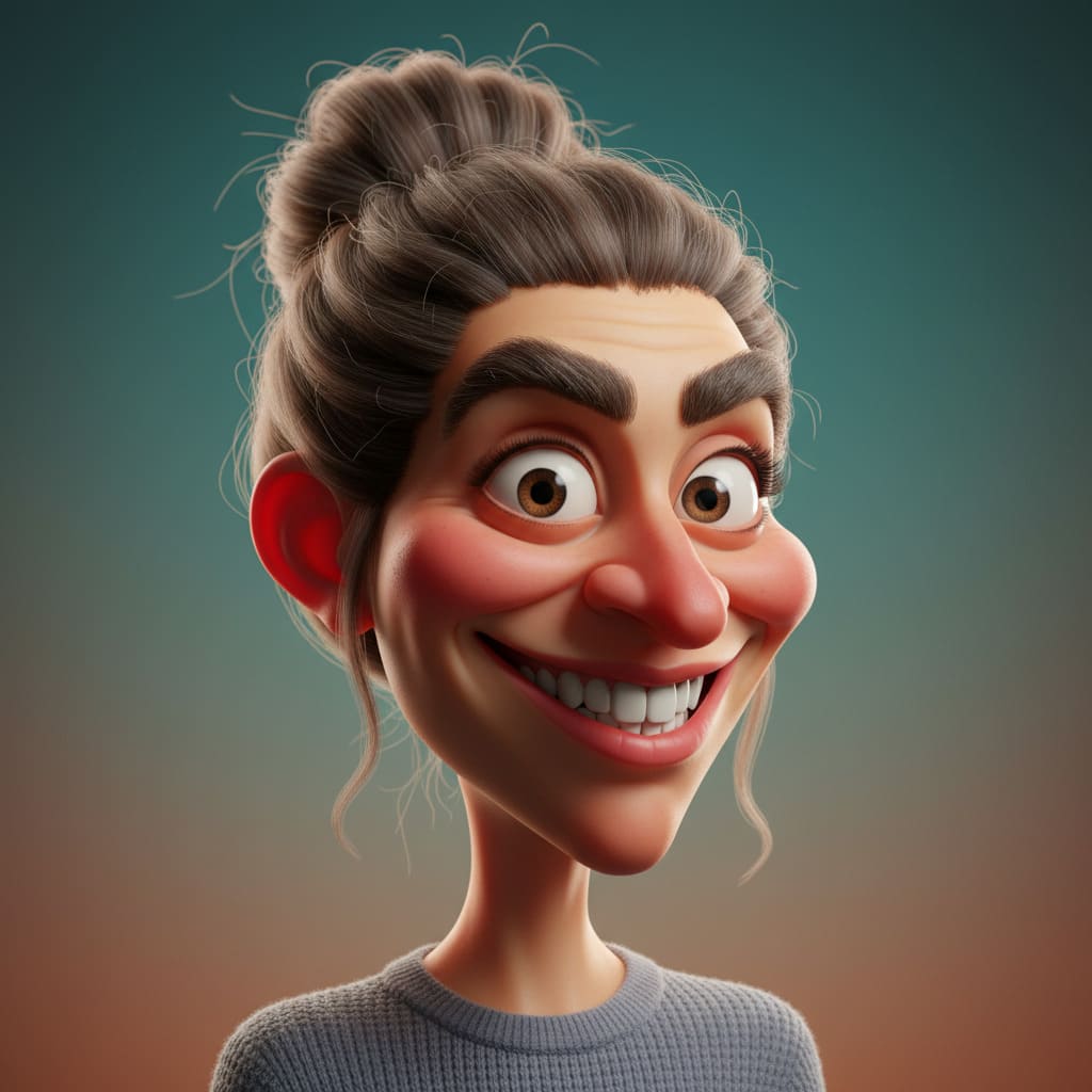 Generated 3D Render Caricature After