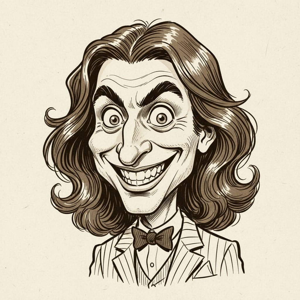 Generated Vintage Comic Caricature After