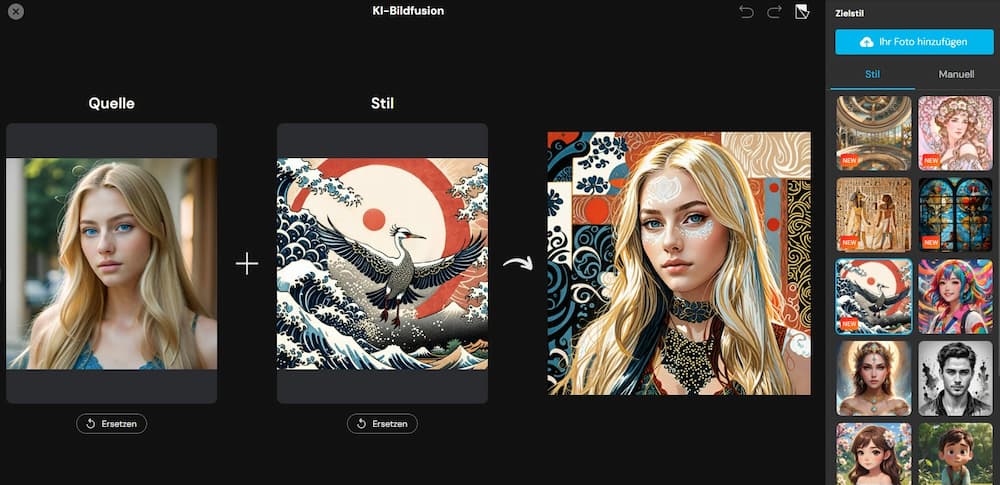 MyEdit - Avatare durch Stilübertragung erstellen