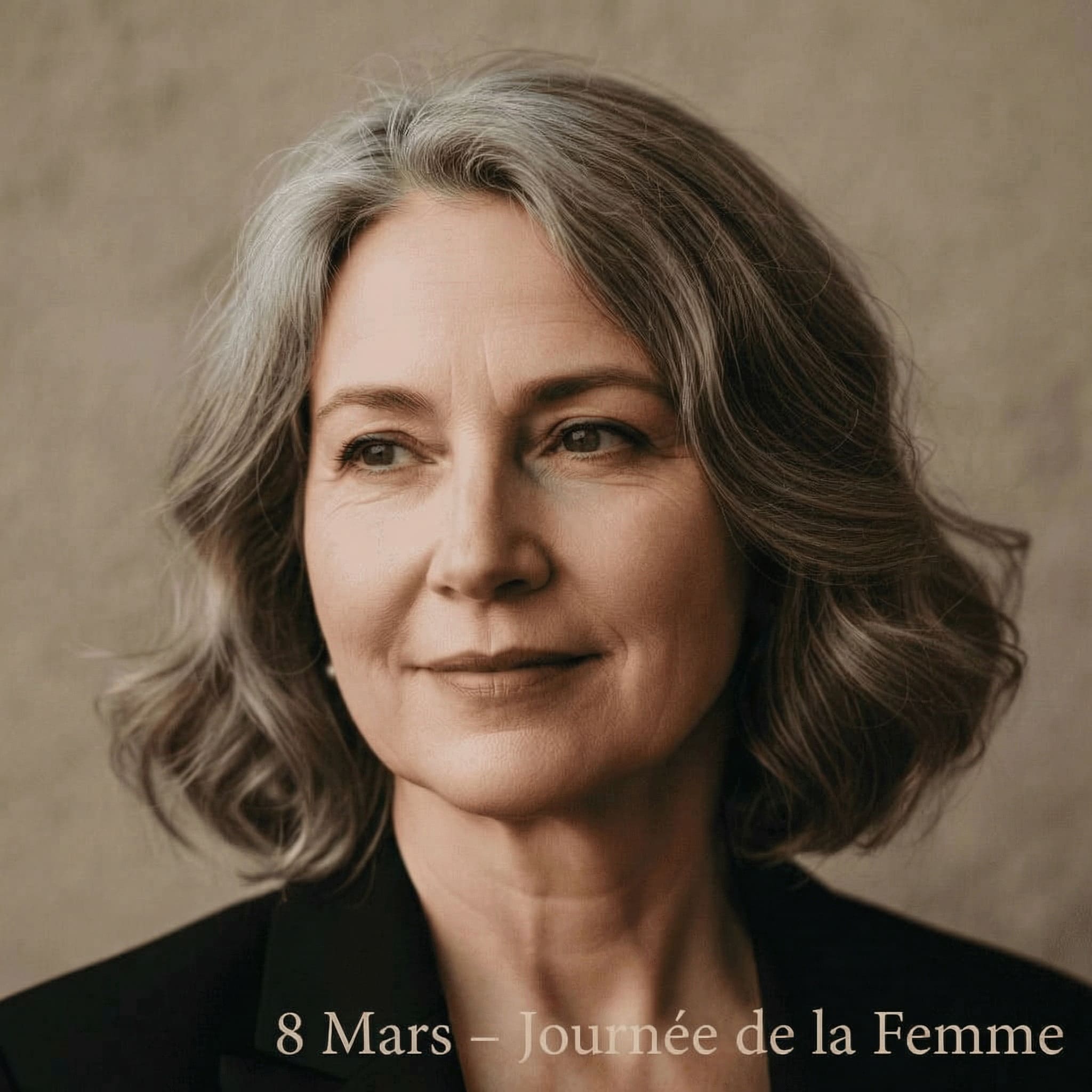 Portrait réaliste généré avec texte discret