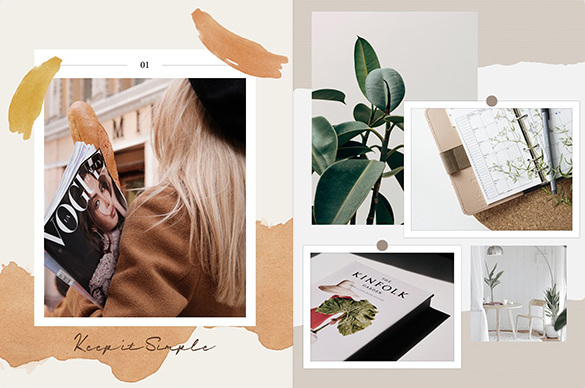 PhotoDirector - Collage minimalista