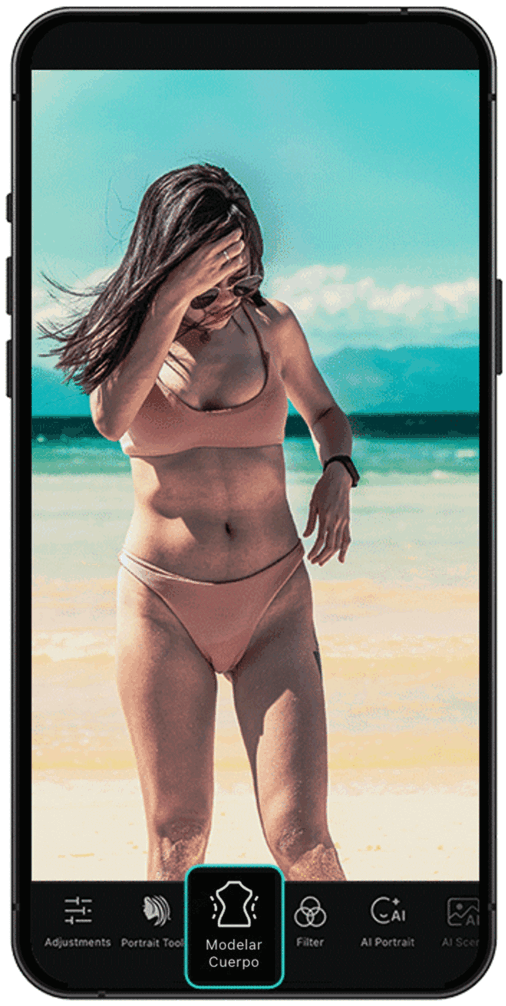 PhotoDirector - Cambia la forma de tu cuerpo