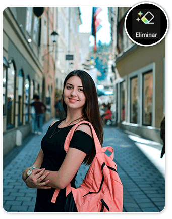 PhotoDirector - elimina un objeto no deseado