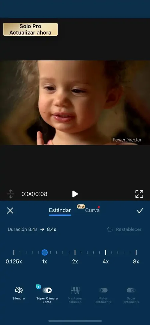 Cómo poner un video en cámara lenta con PowerDirector