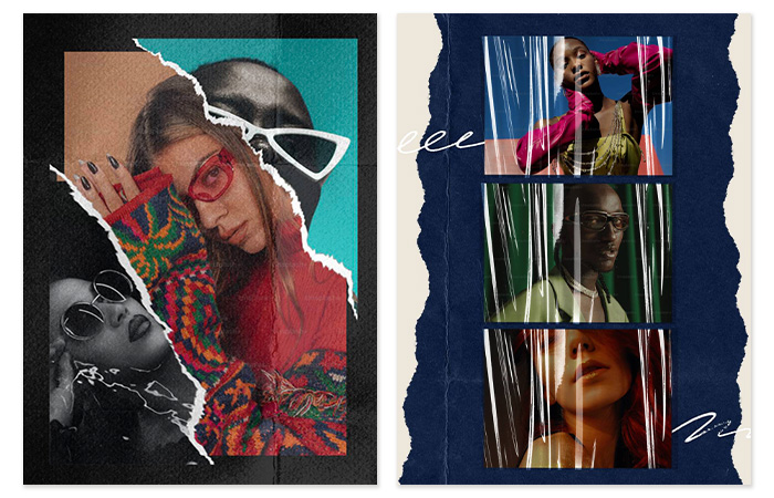 Collage zur Selbstdarstellung