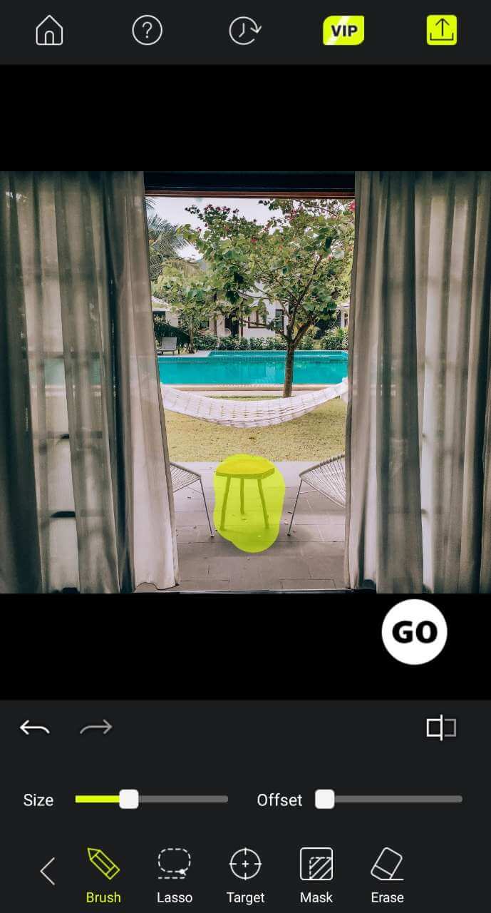 PhotoRetouch Interface - Application pour effacer des objets et personnes sur une photo