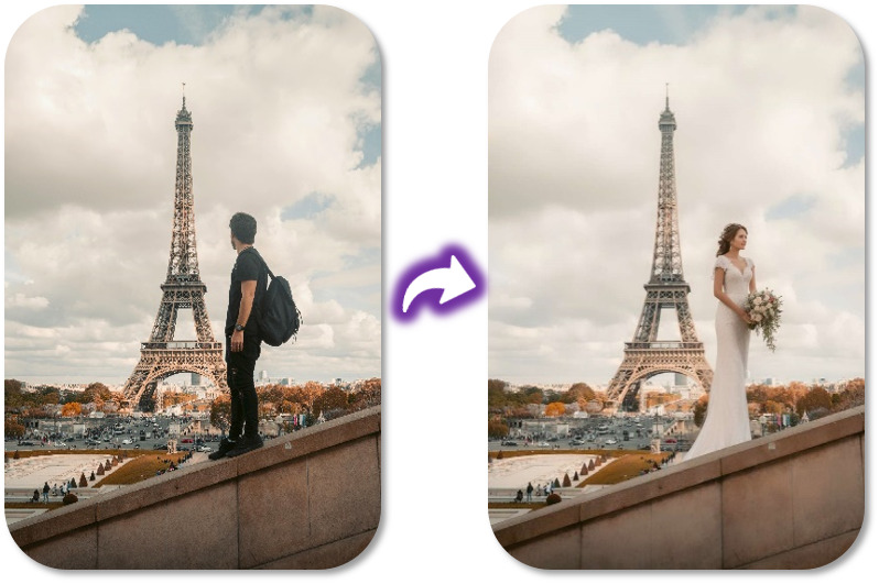 PhotoDirector - Nouvel outil de remplacement IA
