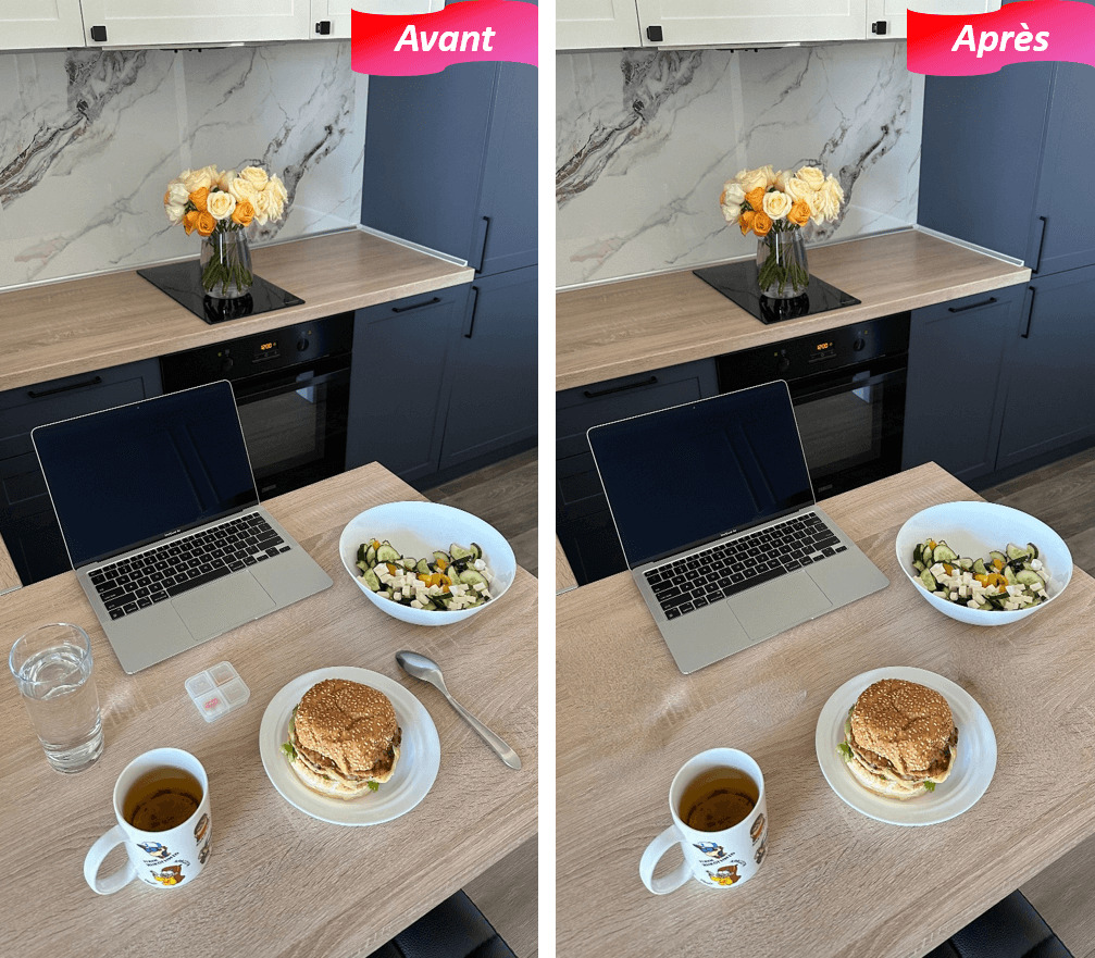 PhotoDirector - Enlever un objet sur une photo Démonstration