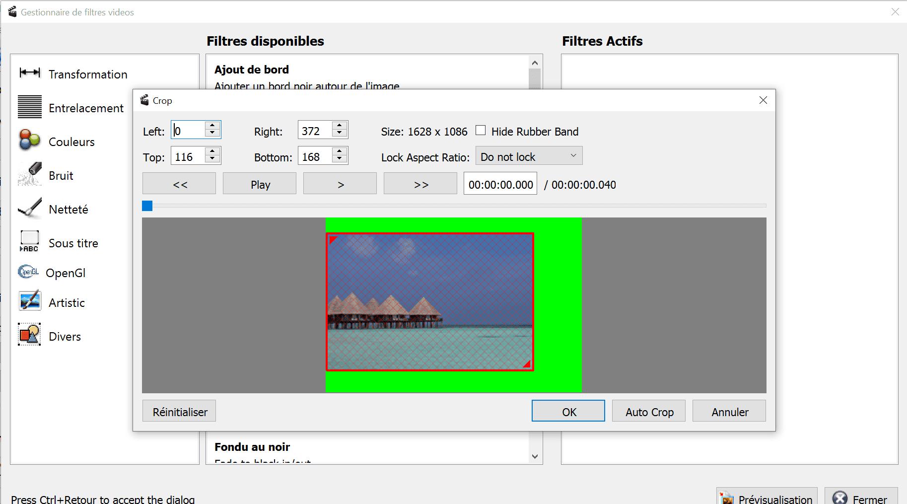 Avidemux - Meilleur choix open-source pour rogner ses vidéos