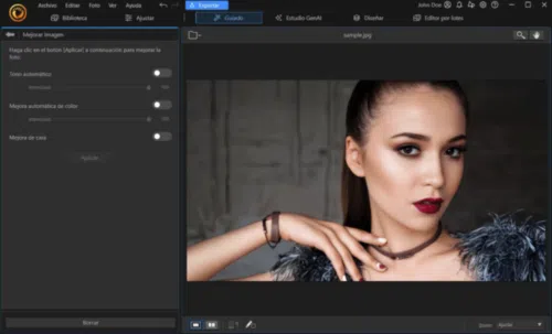 Mejorar la calidad de una imagen con PhotoDirector