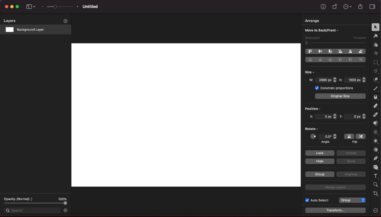 Pixelmator Interface