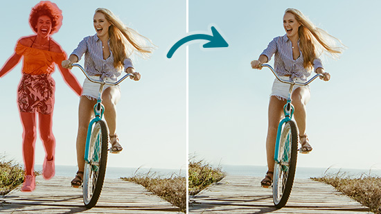 Remove Unwanted People from Photos Online for Free with AI