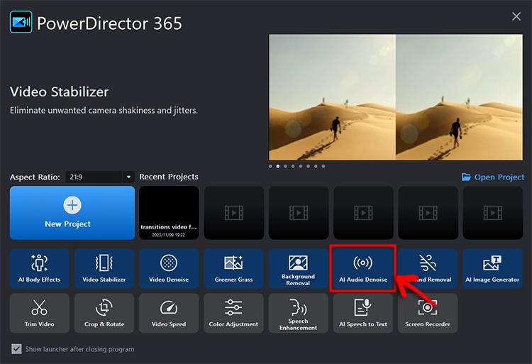 PowerDirector - Import Video