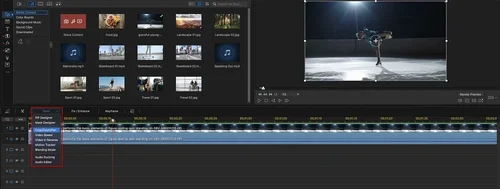 PowerDirector - crop tools