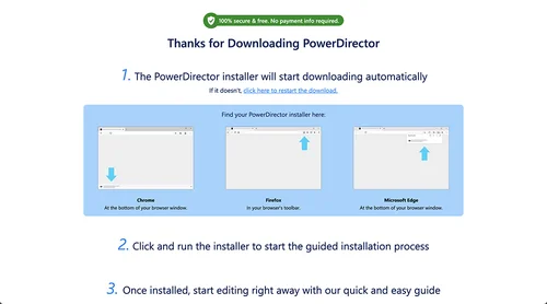 PowerDirector - crop tools