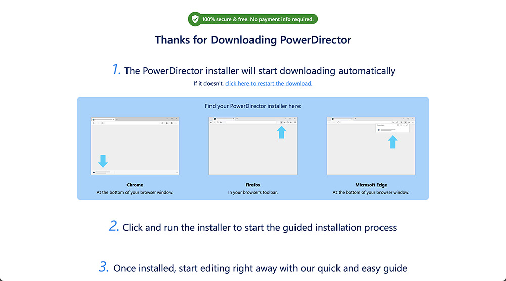 PowerDirector - crop tools