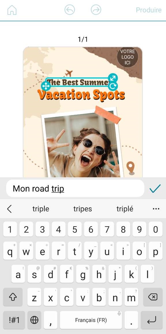 Promeo - éditer texte