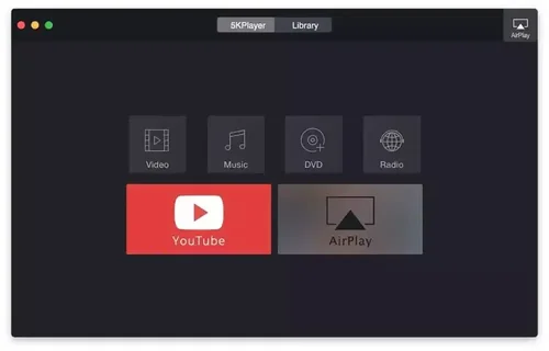 Interfaz de 5KPlayer