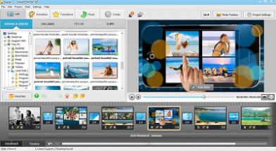 Interfaz de SmartSHOW 3D