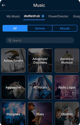 Aggiungere musica alla presentazione con PowerDirector