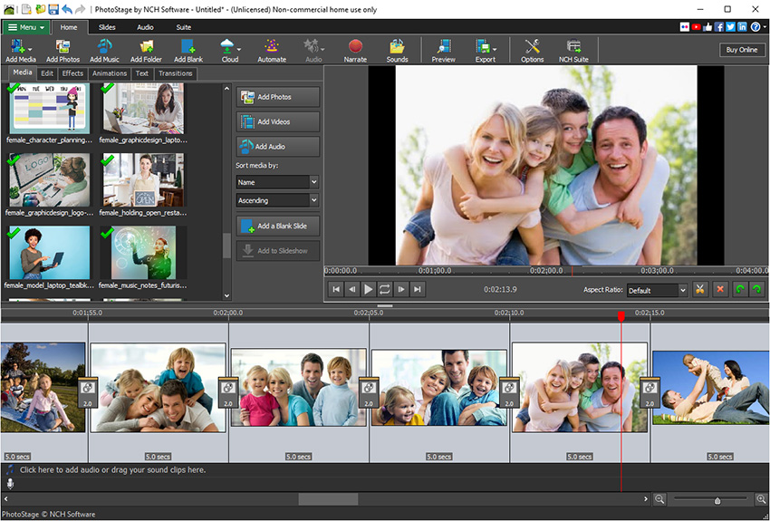 PhotoStage Slideshow Interface