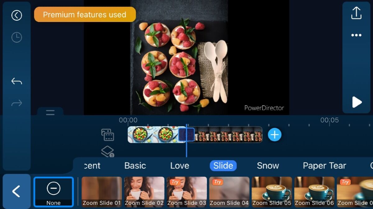 PowerDirector App Interface