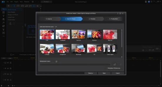 PowerDirector Essential Interface