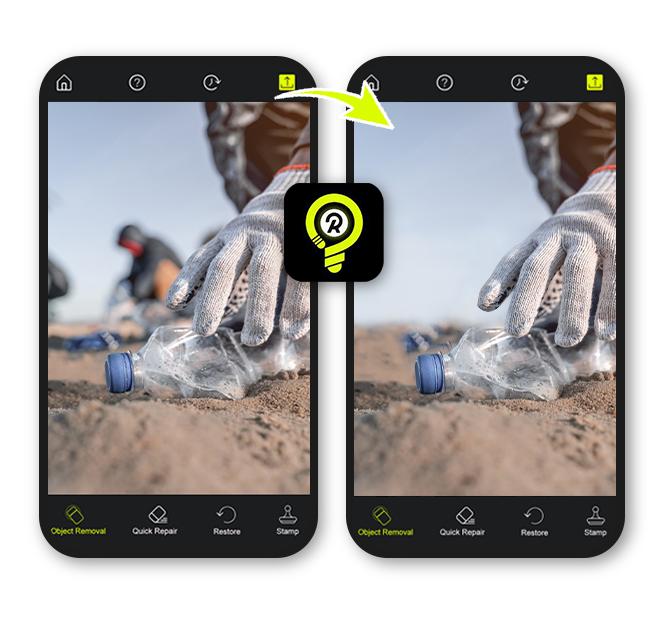 PhotoRetouch : Remove Objects Interface