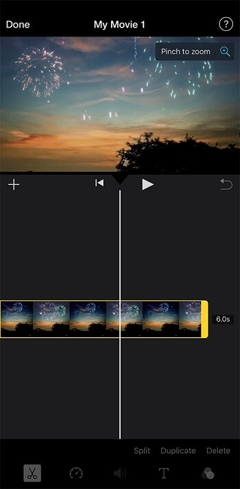 iMovie App Interface