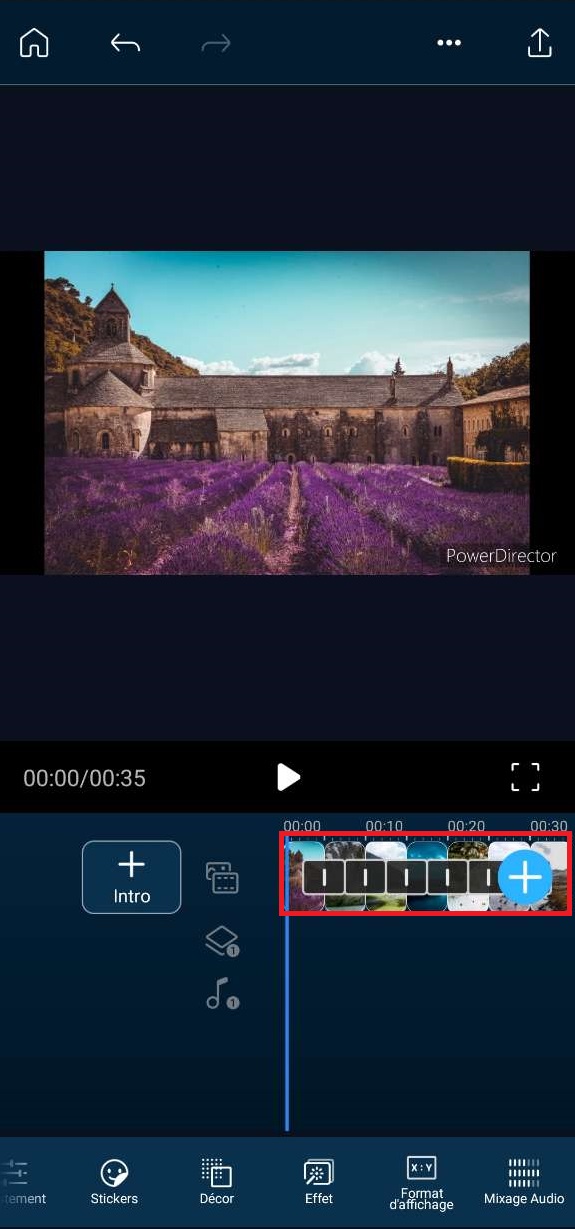 exemple de diaporama dans powerdirector