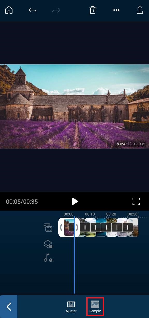 exemple de diaporama dans powerdirector