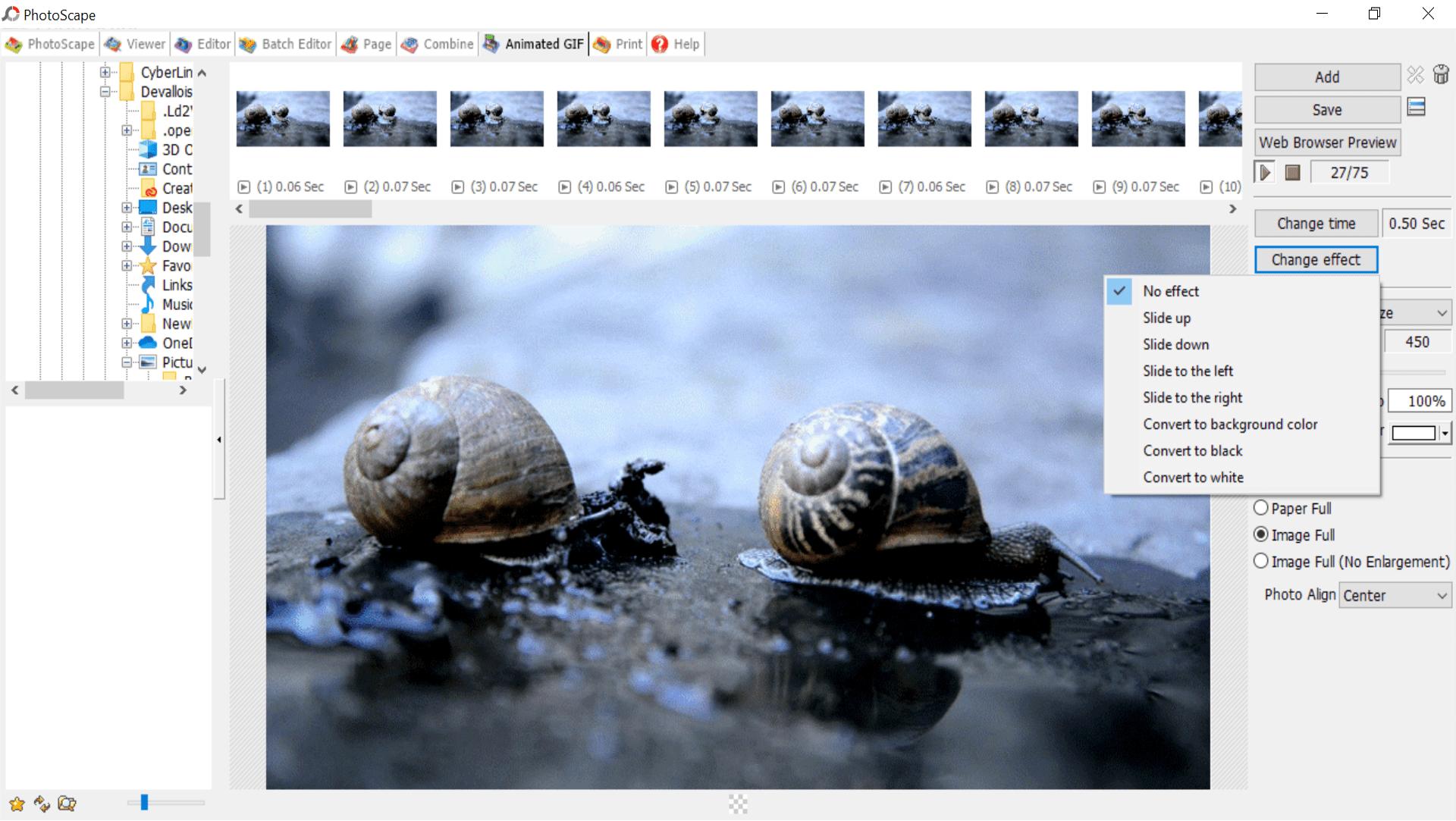 PhotoScape pour créer des GIF basiques