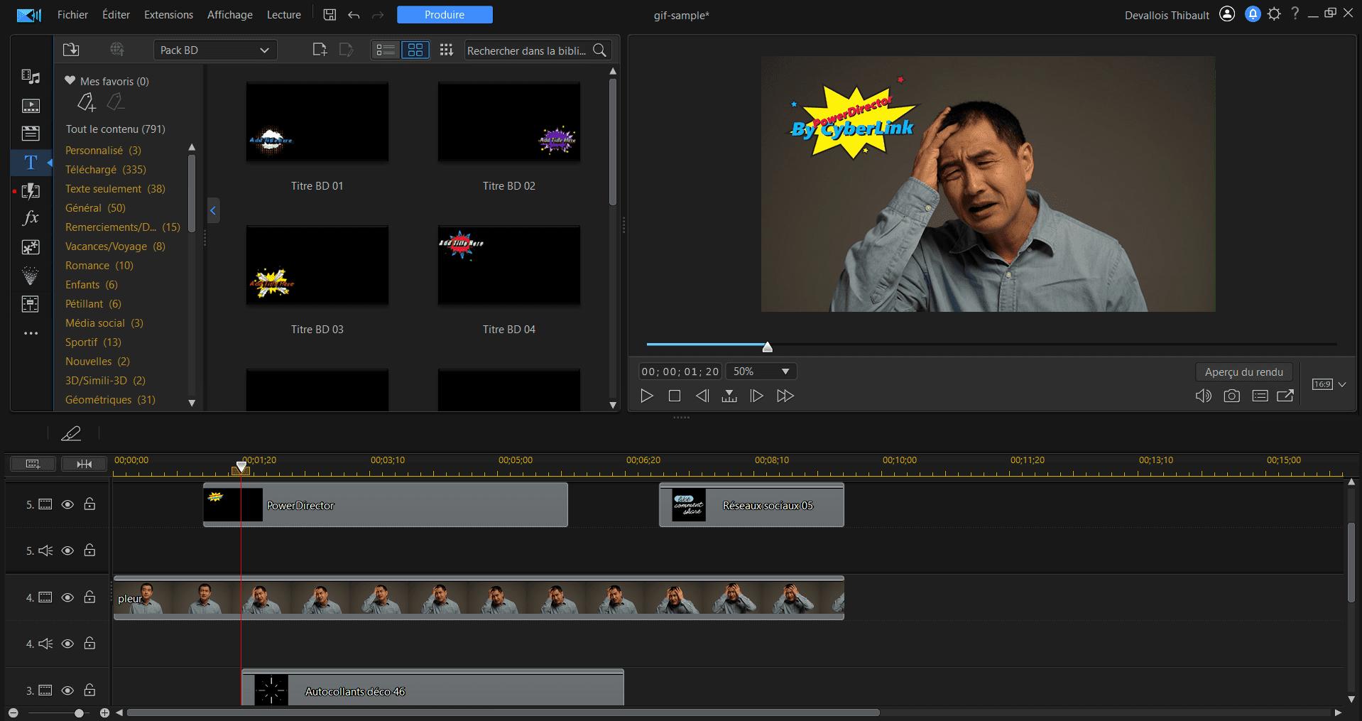 PowerDirector le meilleur choix pour créer des GIF personnalisés