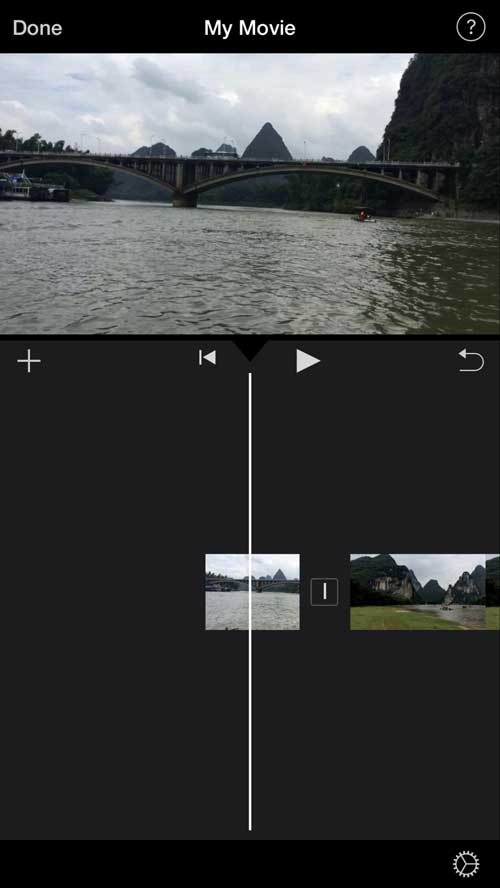 iMovie mobile app