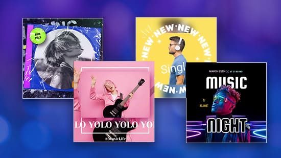 Créer une pochette d’album musical avec des modèles personnalisables