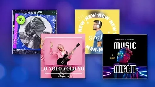 Créer une pochette d’album musical avec des modèles personnalisables