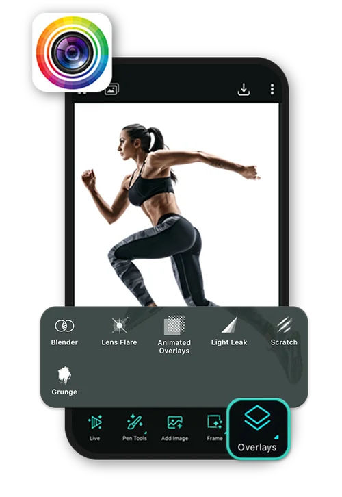 PhotoDirector App - Select Overlay