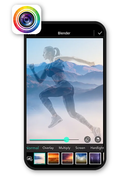 PhotoDirector App - Select an Overlay