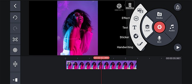 KineMaster Interface