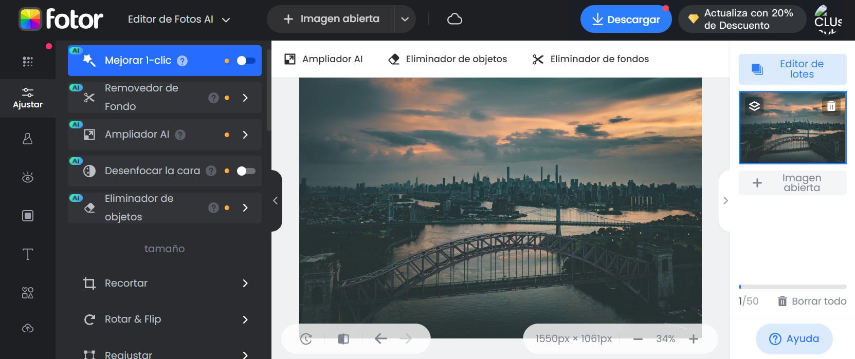 Fotor - La mejor alternativa a Photoshop para collages