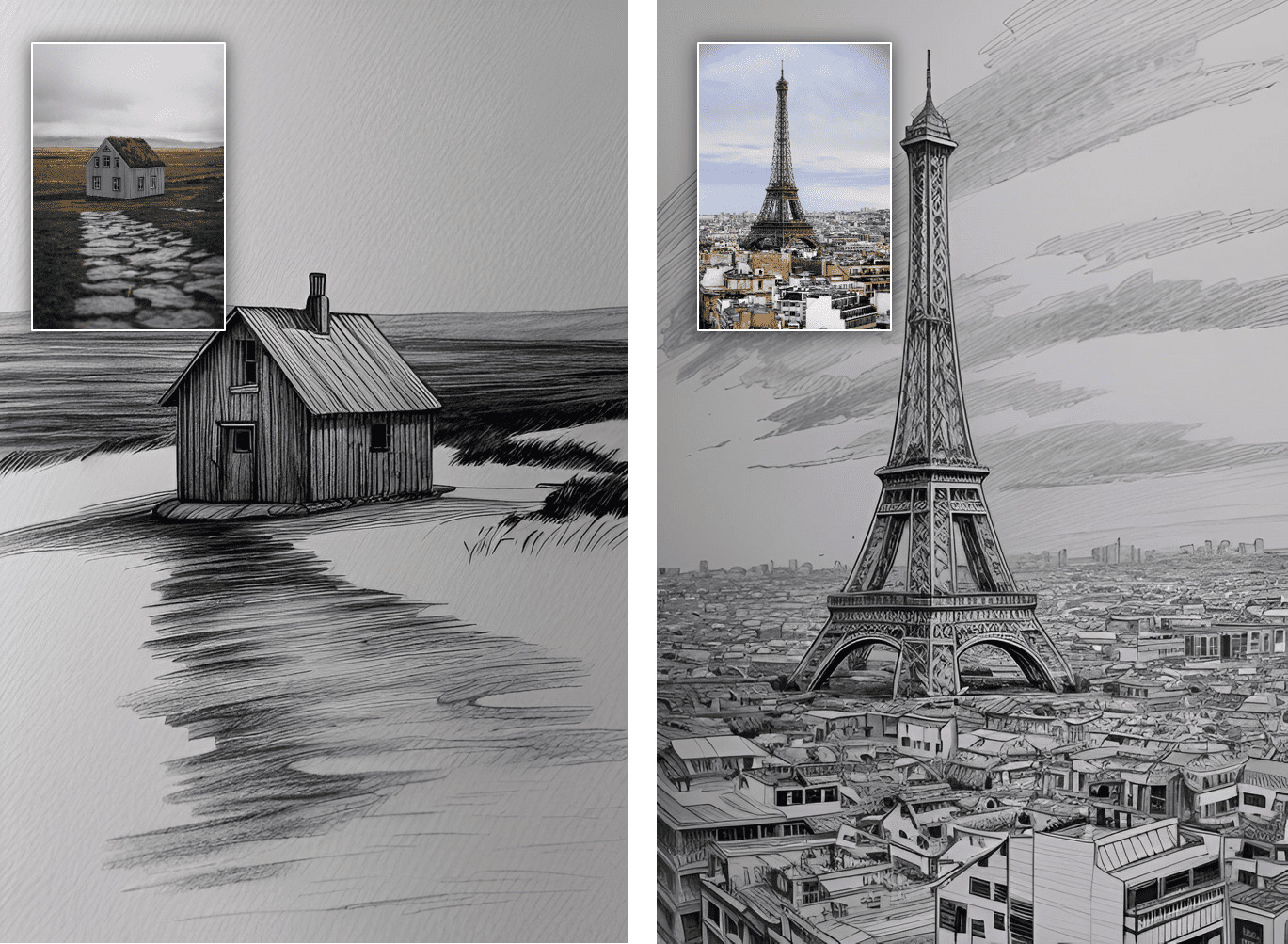 Transformer une photo en croquis