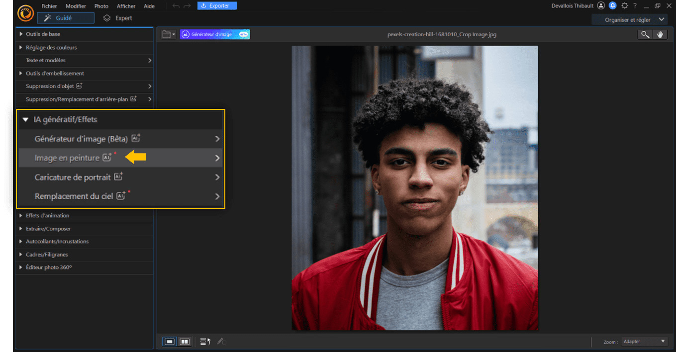 Transformer une photo en dessin - Etape 3